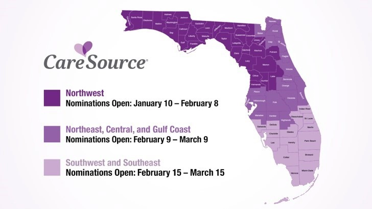 CareSource Florida Nomination dates infographic