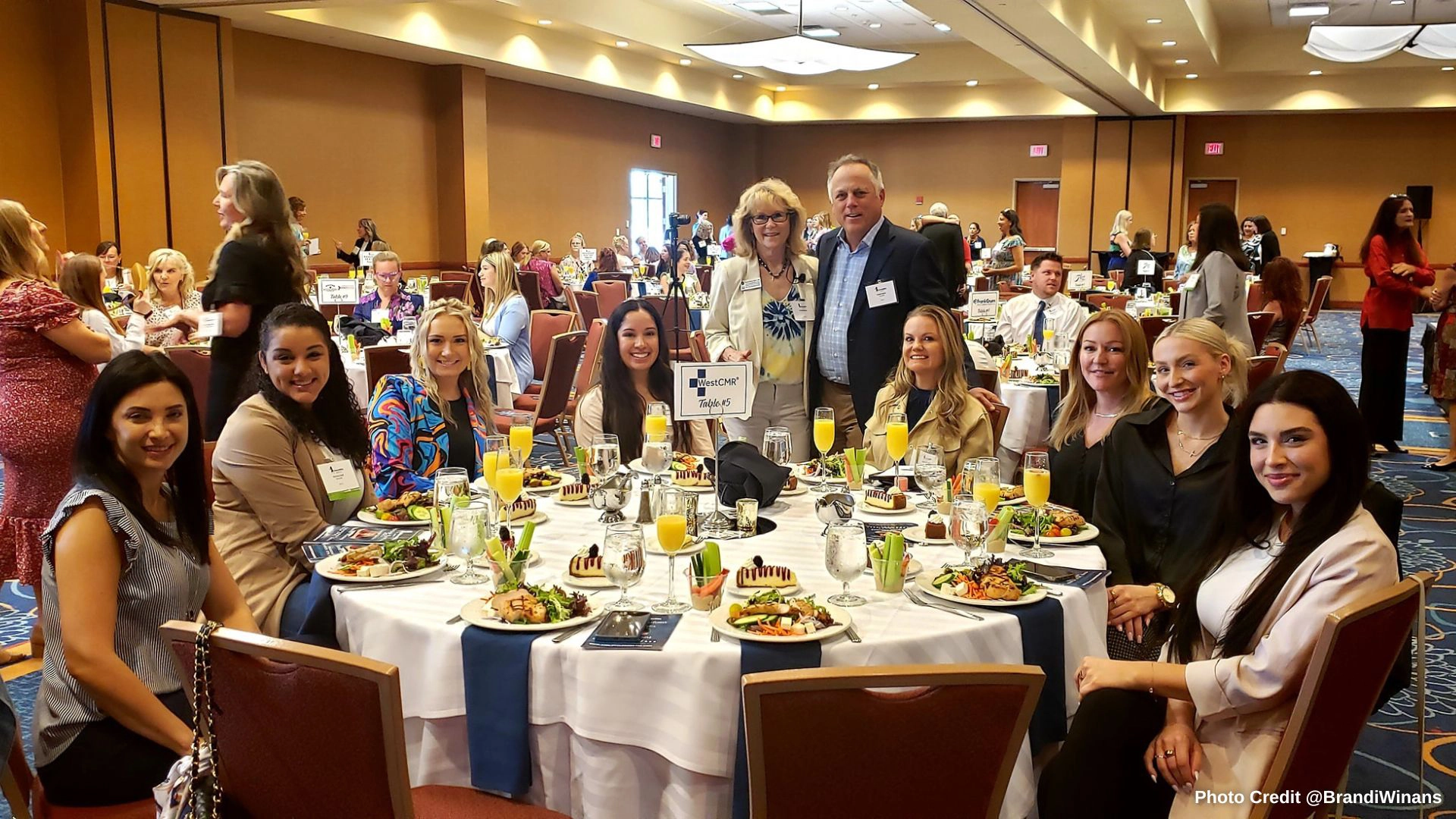 women at WestCMR Table at AchieveHers luncheon